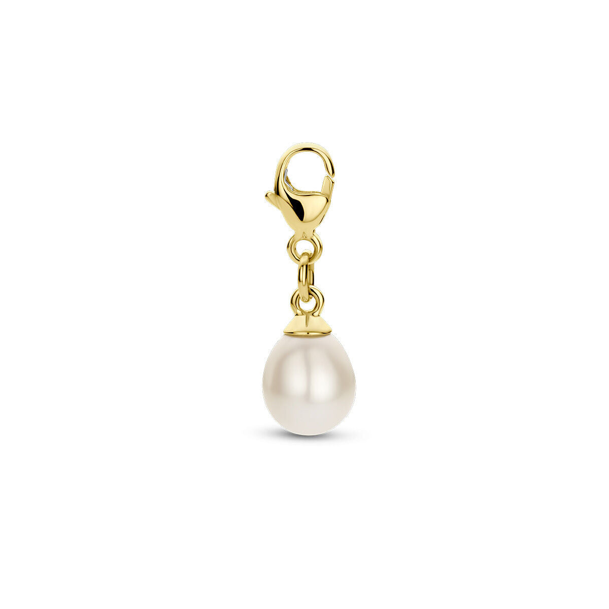 Fantasy Collection Slotbedel parel 9,5 mm 14K geelgoud hanger