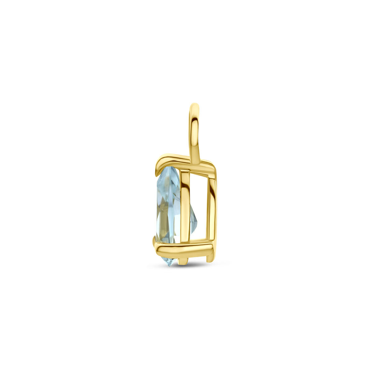 Oorringhanger topaas 9,5 mm per stuk 14K geelgoud