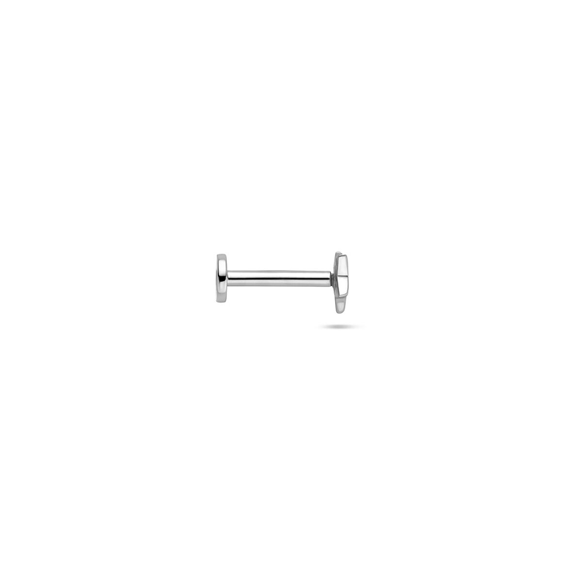 Fantasy Collection Flat back piercing ster 4 mm zilver