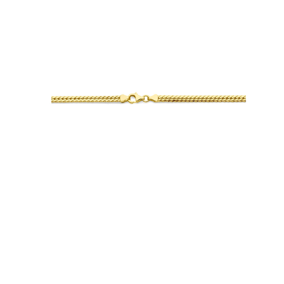 Fantasy Collection Collier gourmette 3,4 mm 43 cm 14K geelgoud