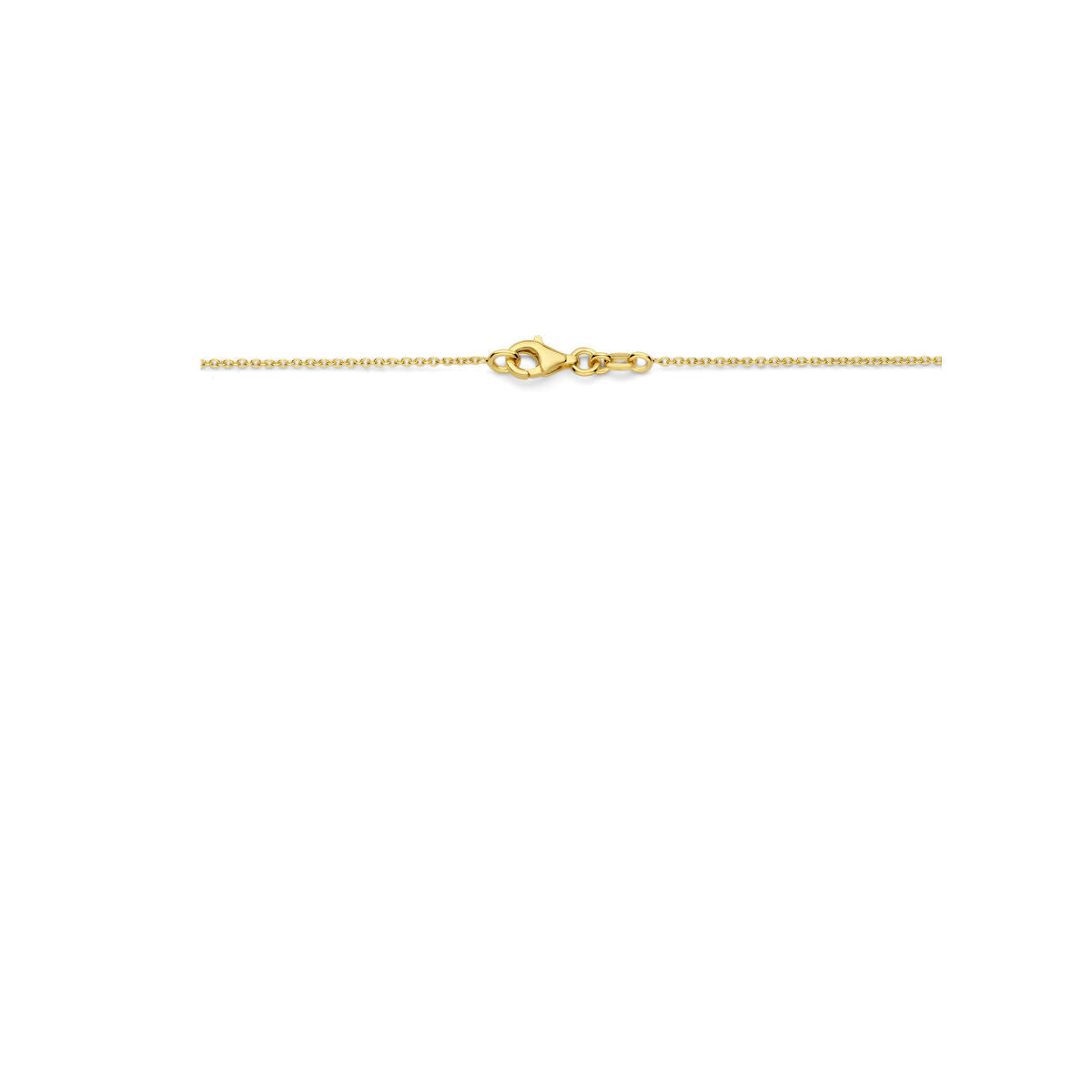Fantasy Collection Collier rondjes, sky blue topaas en london blue topaas 45 cm 14K geelgoud