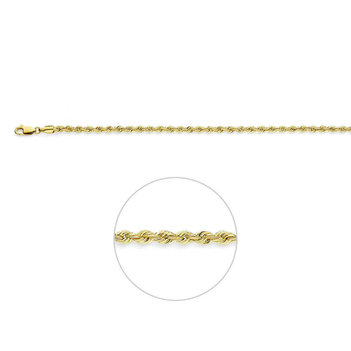 Fantasy Collection Koord 3,3 mm 14K geelgoud