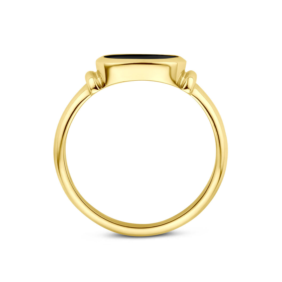 Fantasy Collection Ring onyx massief 14K geelgoud