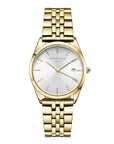 Rosefield horloge ACSG-A03 The Ace Silver Sunray Gold