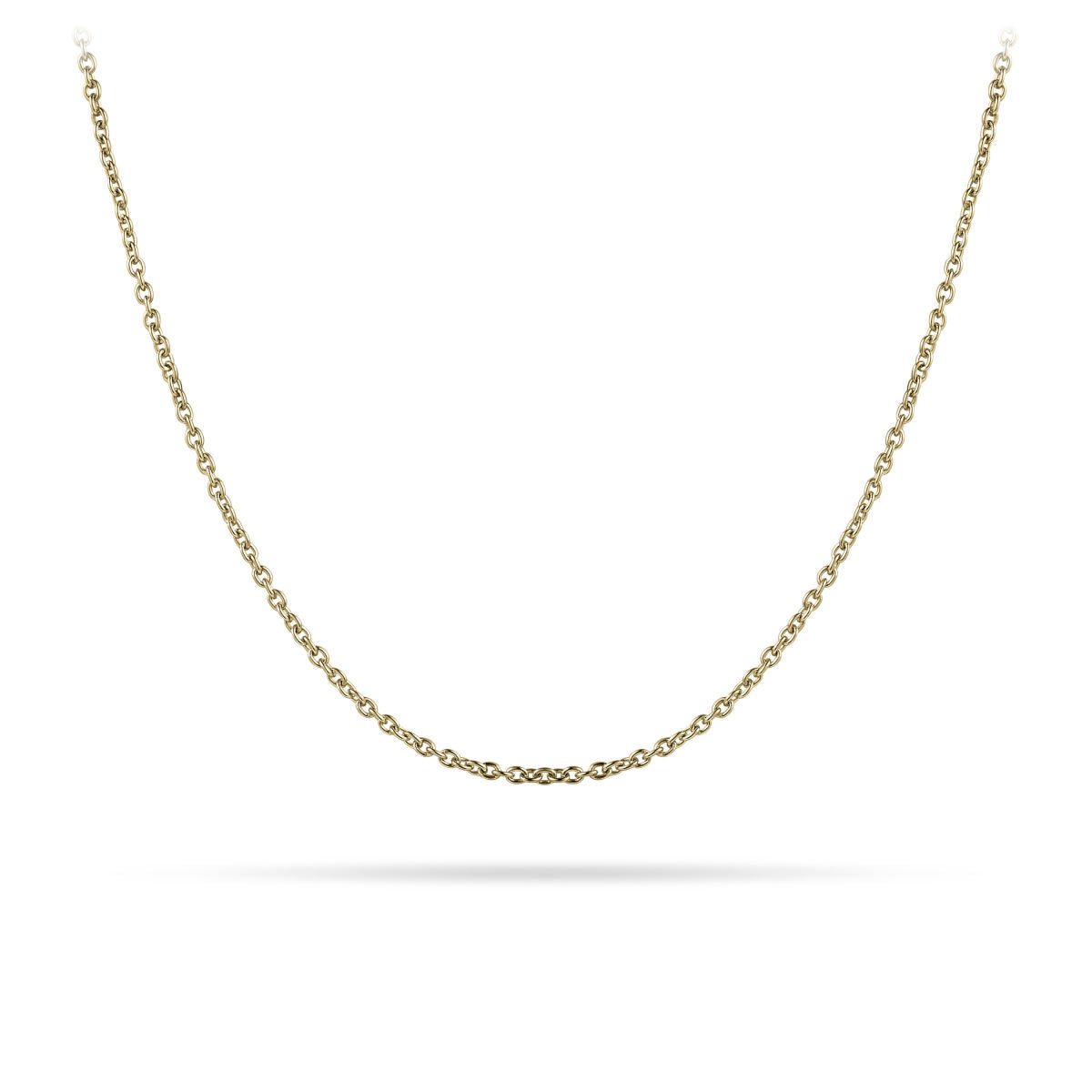 Gisser Ketting Zilver Geel Verguld – ANK35Y