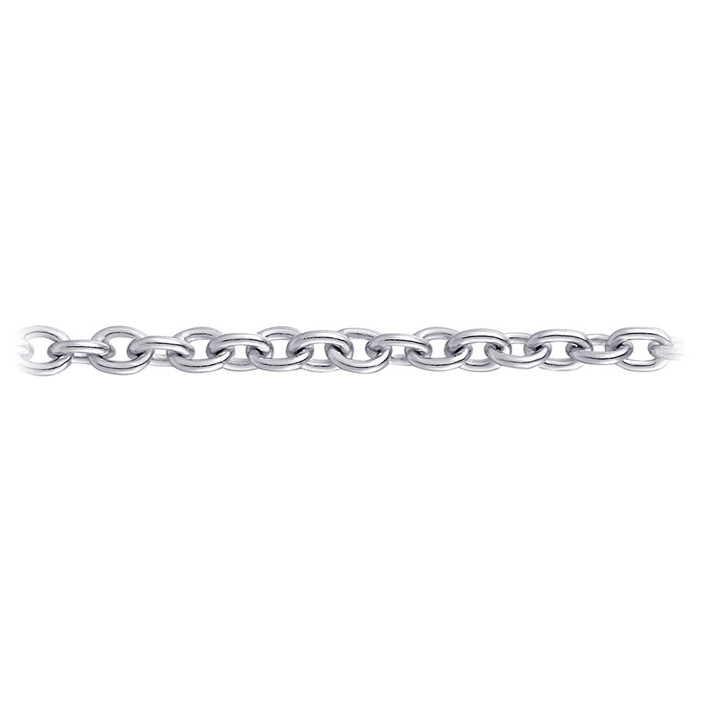 Gisser Ketting Zilver Gerhodineerd 38 cm – ANK35 – foto 3