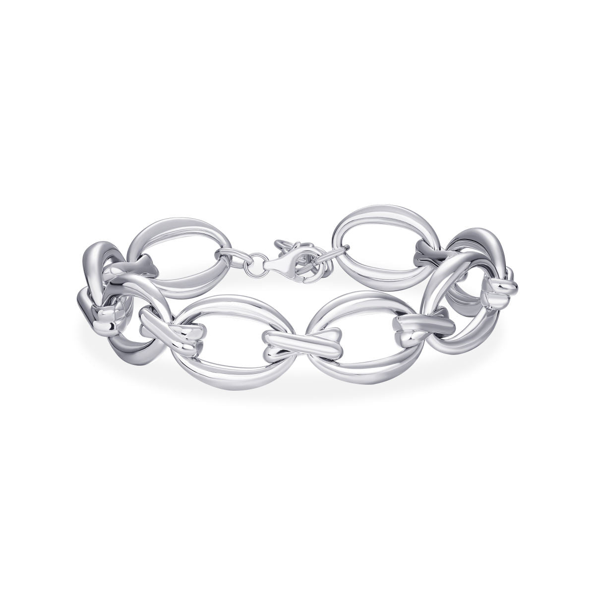 Gisser Armband Zilver Gerhodineerd 18+3 cm – B1031