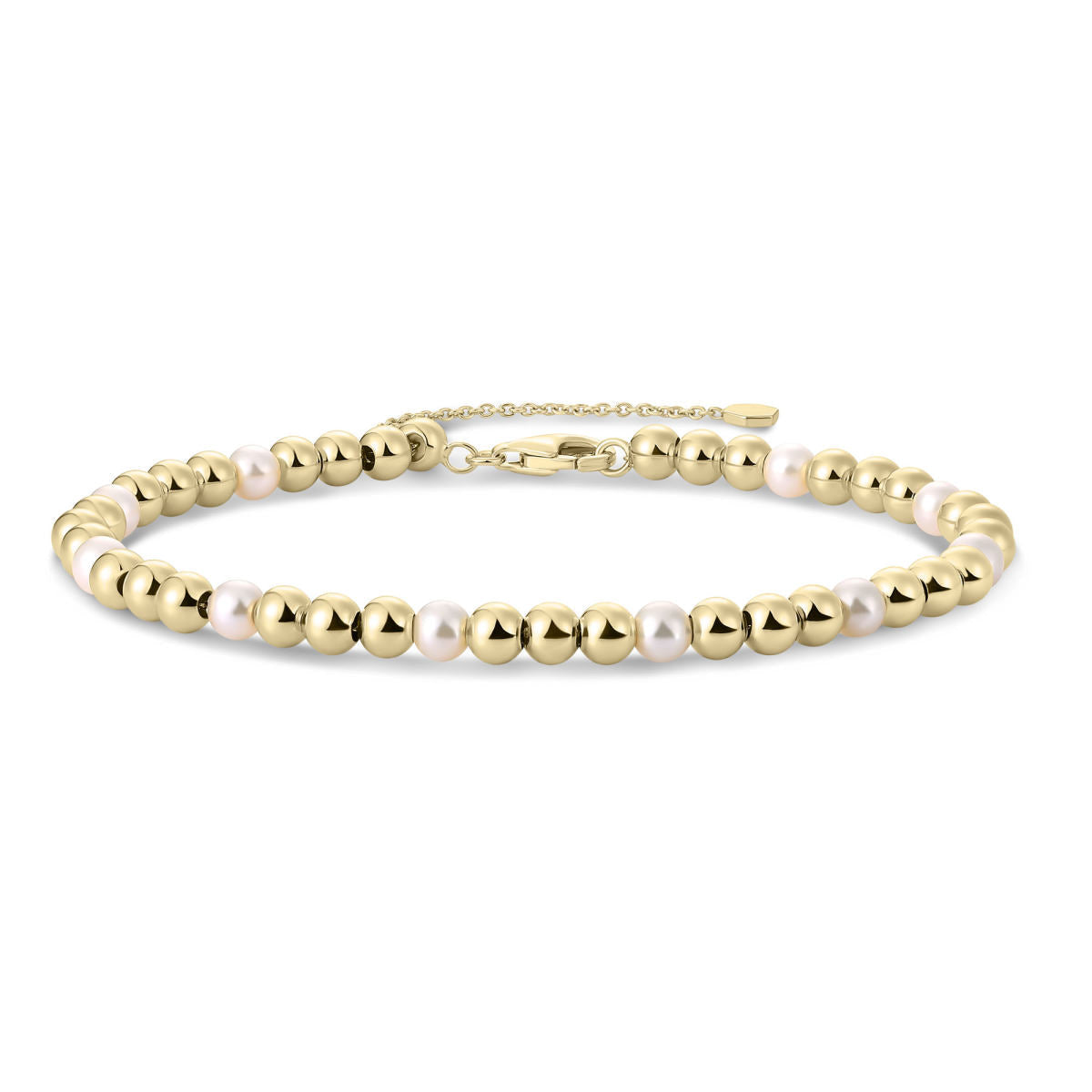 Gisser Armband Zilver Geel Verguld 17+3 cm – B1044YWP