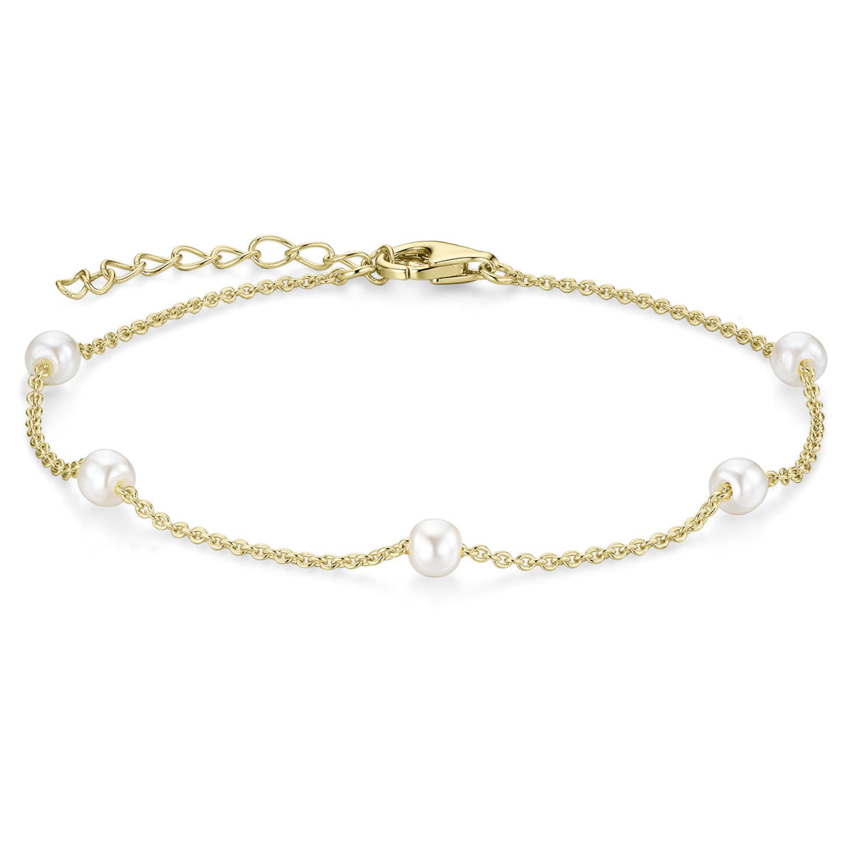 Gisser Armband Zilver Geel Verguld 17+3 cm – B1054Y