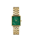 Rosefield horloge BEGSG-Q050 Boxy XS Emerald Steel Gold - PansiteNederland.nl