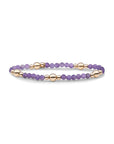 Sparkling Jewels armband | Amethyst Bold Mix - Gold BLK01G-G05 - PansiteNederland.nl