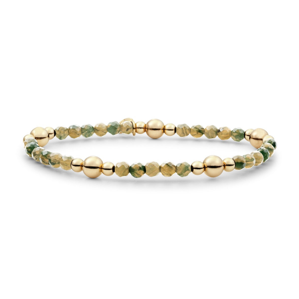 Sparkling Jewels Armband Gem Ya'an Green BLK01G-G55 Goudkleurig