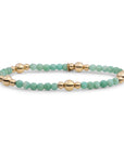 Sparkling Jewels Armband | Rich Green Amazonite Bold Mix - Gold BLK01G-G57 - PansiteNederland.nl