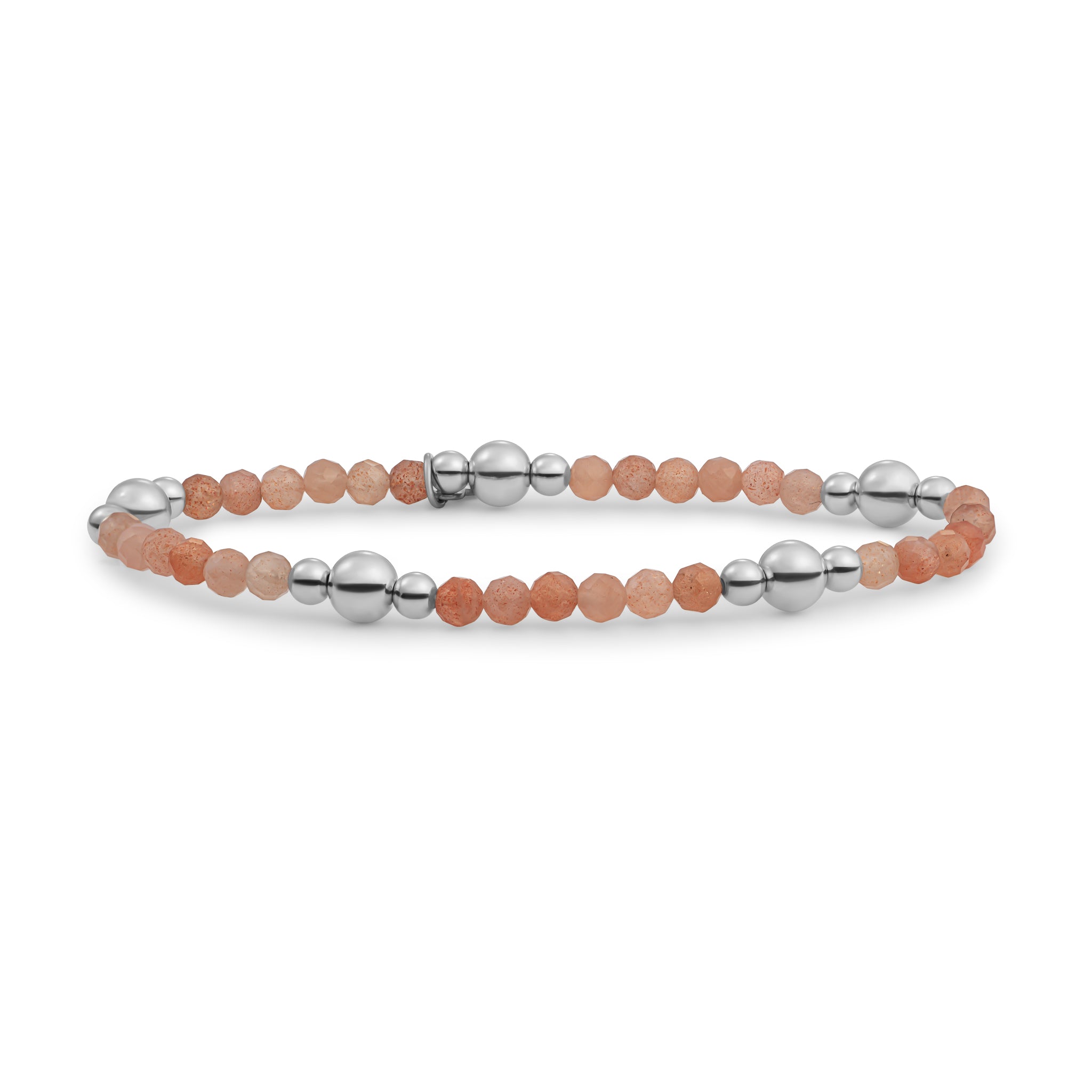 Sparkling Jewels Armband Zonnesteen BLK01S-G58 Bicolor
