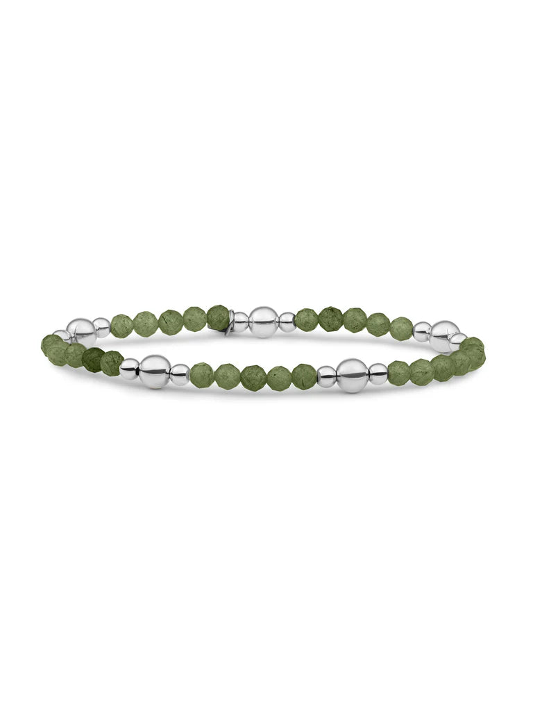 Sparkling Jewels Armband Jade BLK01S-G64 Zilverkleurig