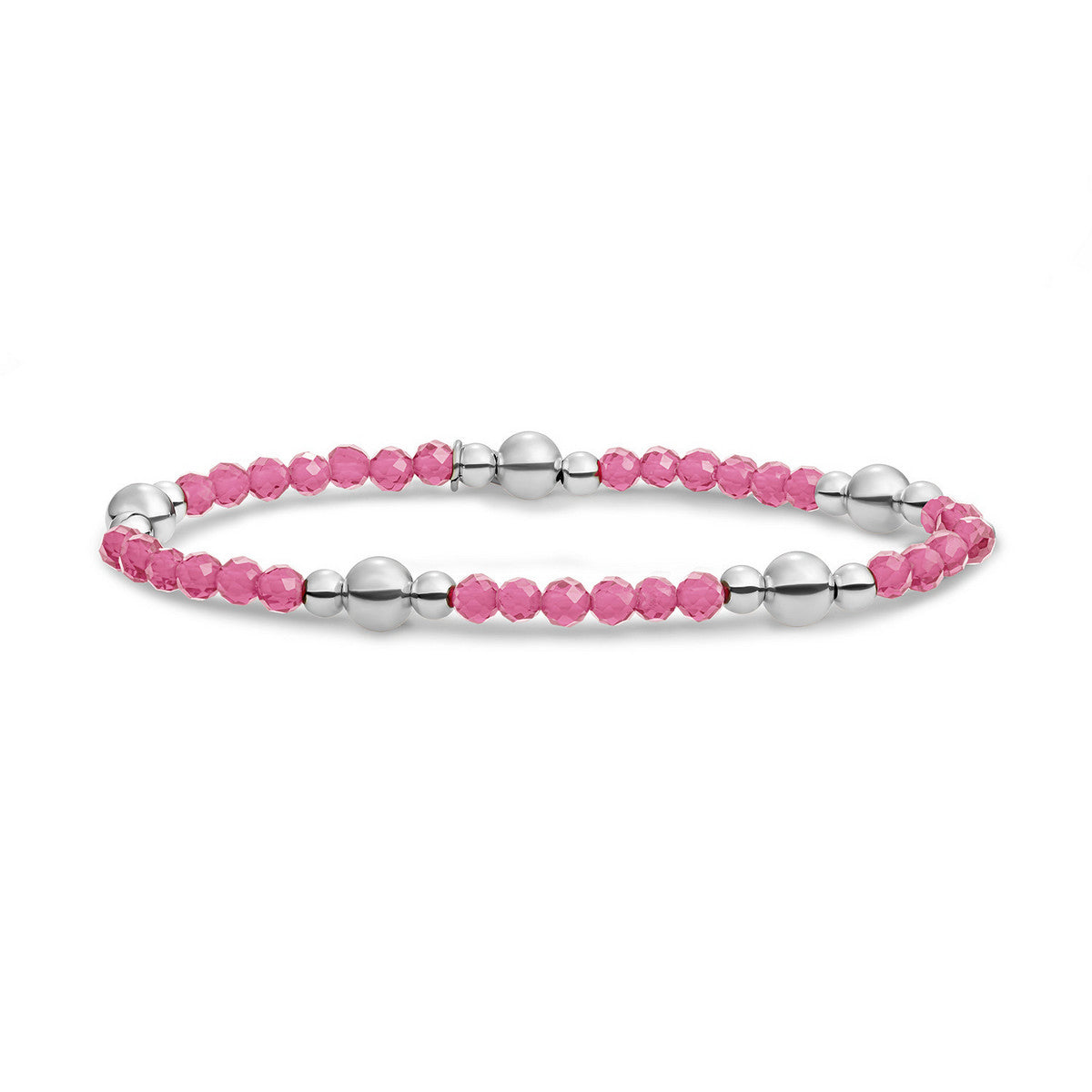 Sparkling Jewels Armband Jade BLK01S-G69 Zilverkleurig