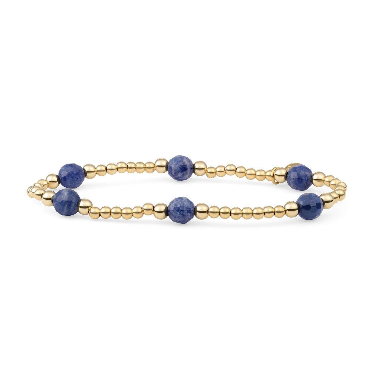 Sparkling Jewels Armband Sodaliet BLK03G-G20 Zilverkleurig