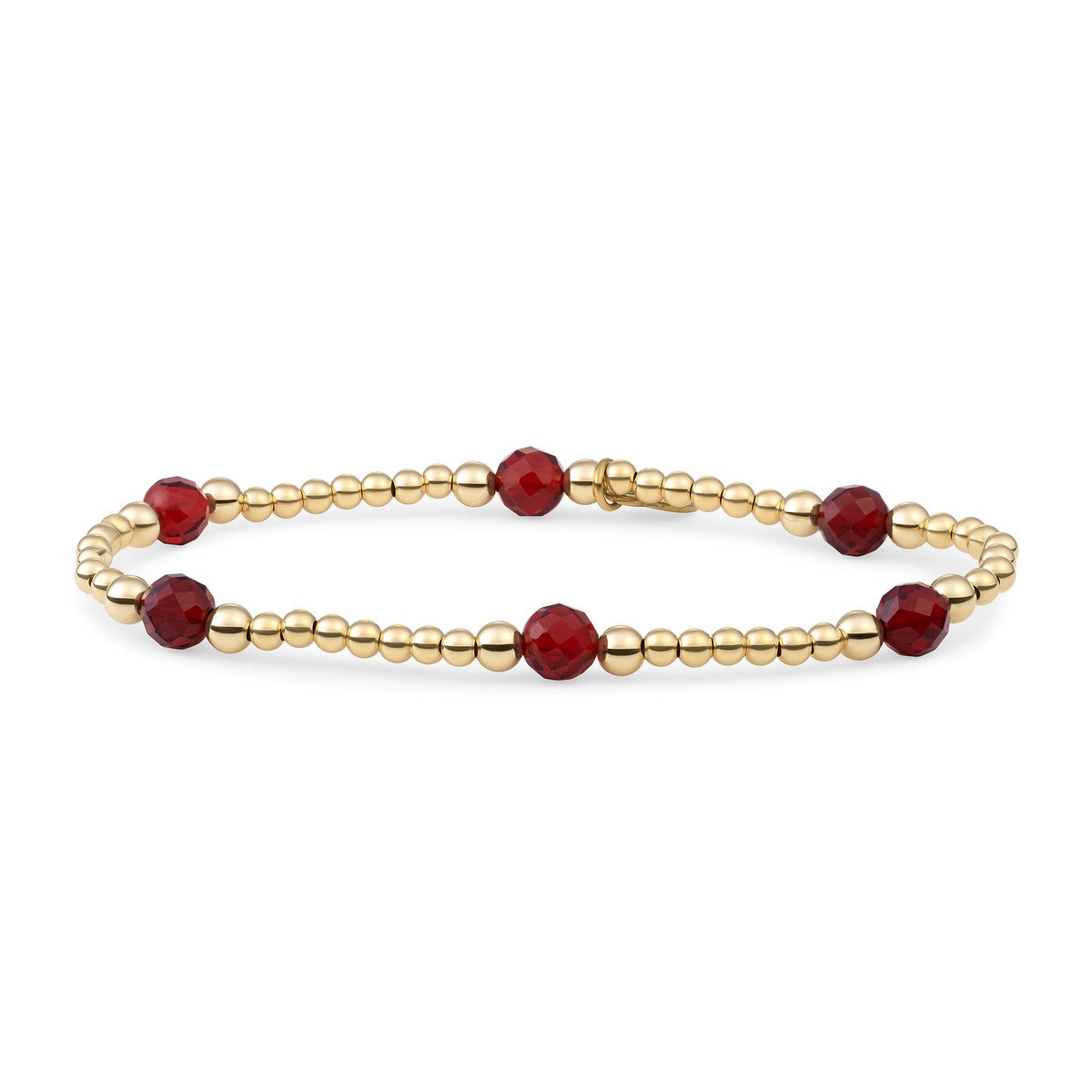 Sparkling Jewels Armband Robijnkwarts BLK03G-G50 Bicolor