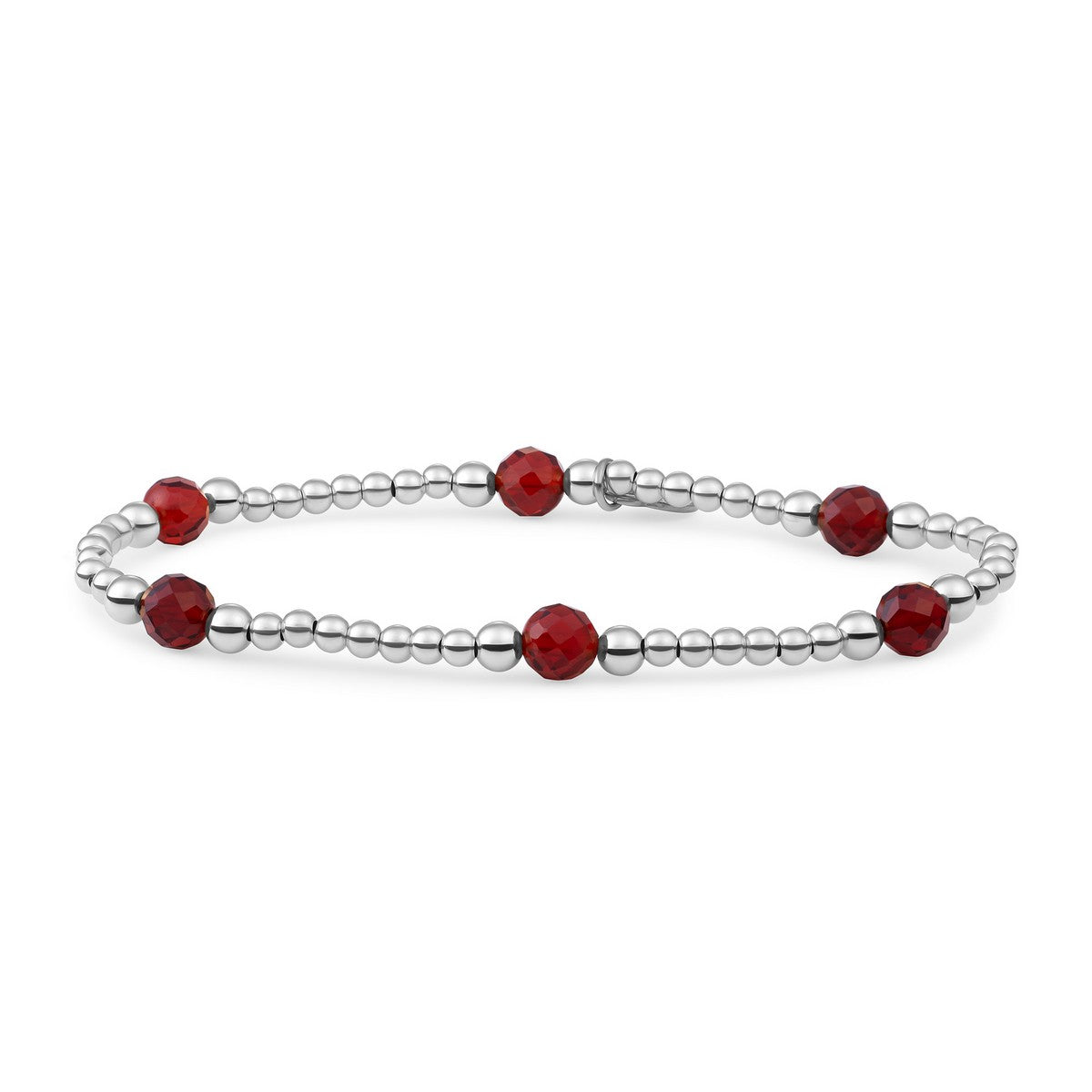 Sparkling Jewels Armband Robijnkwarts BLK03S-G50 Bicolor