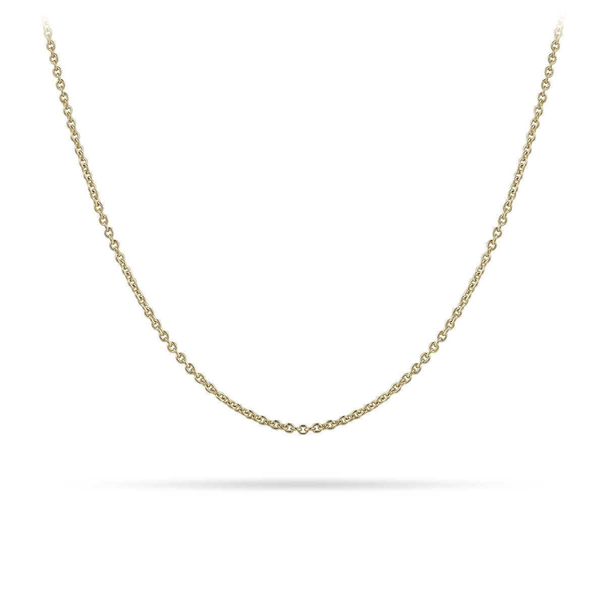 Gisser Ketting Zilver Geel Verguld 42+5 cm – C016Y