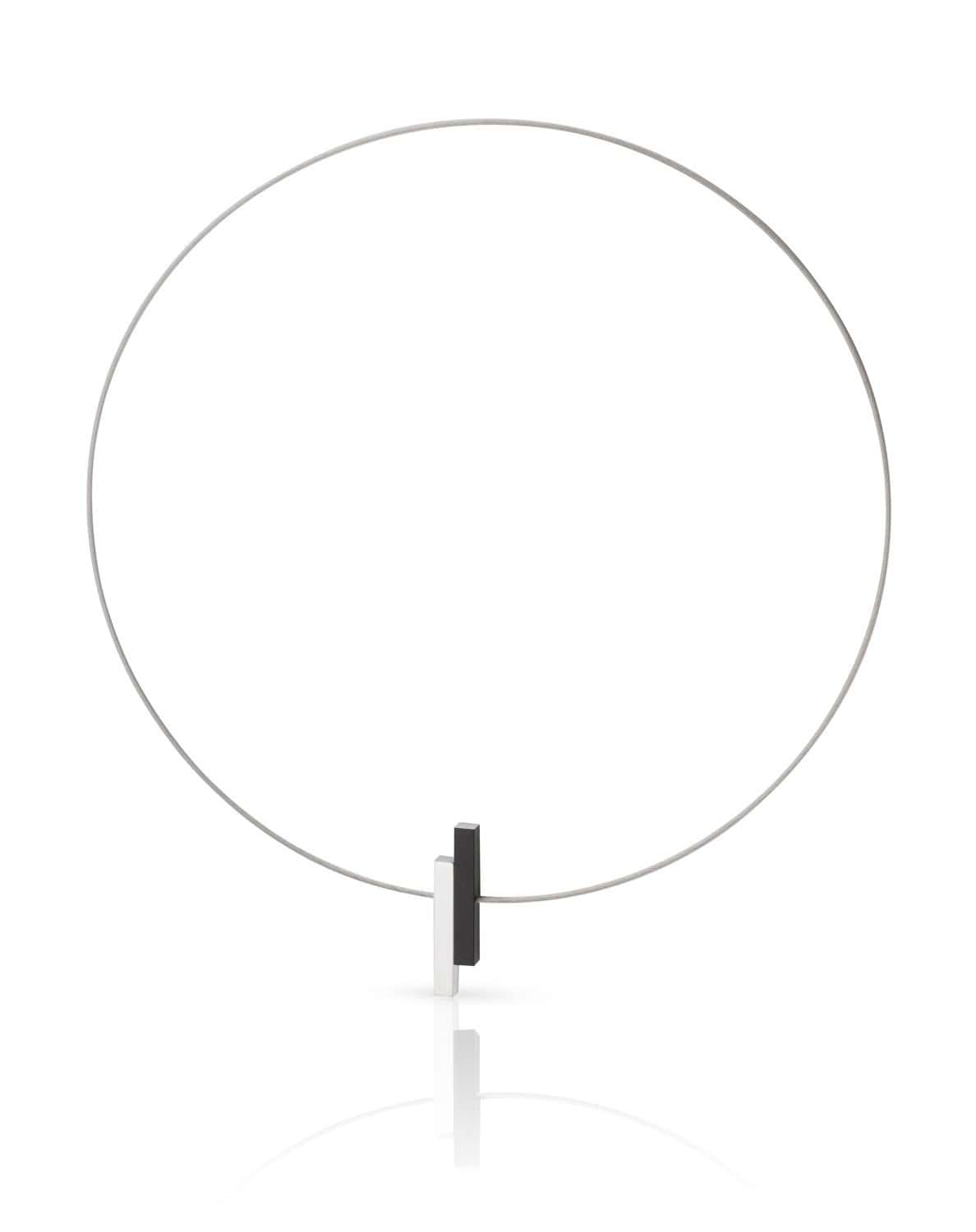 Clic Eenvoudige Staafjes Collier 42cm - C116Z