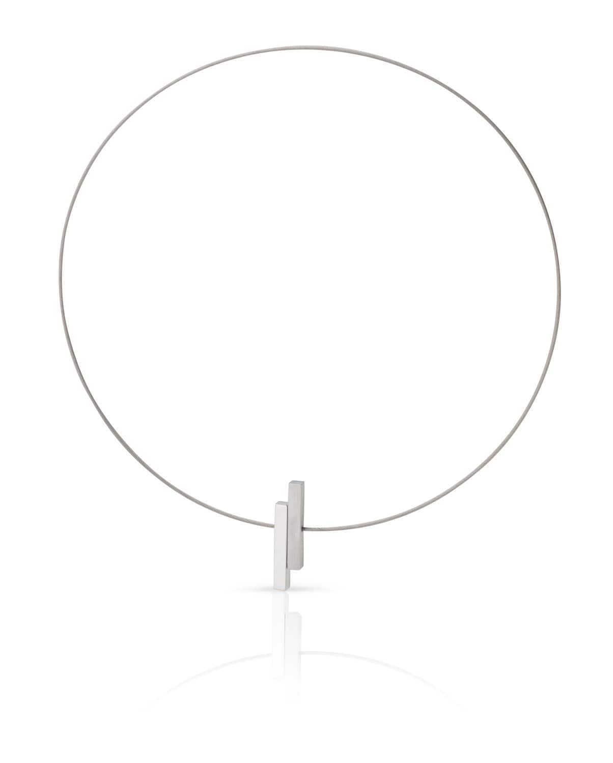 Clic Eenvoudige Staafjes Collier 42cm - C116