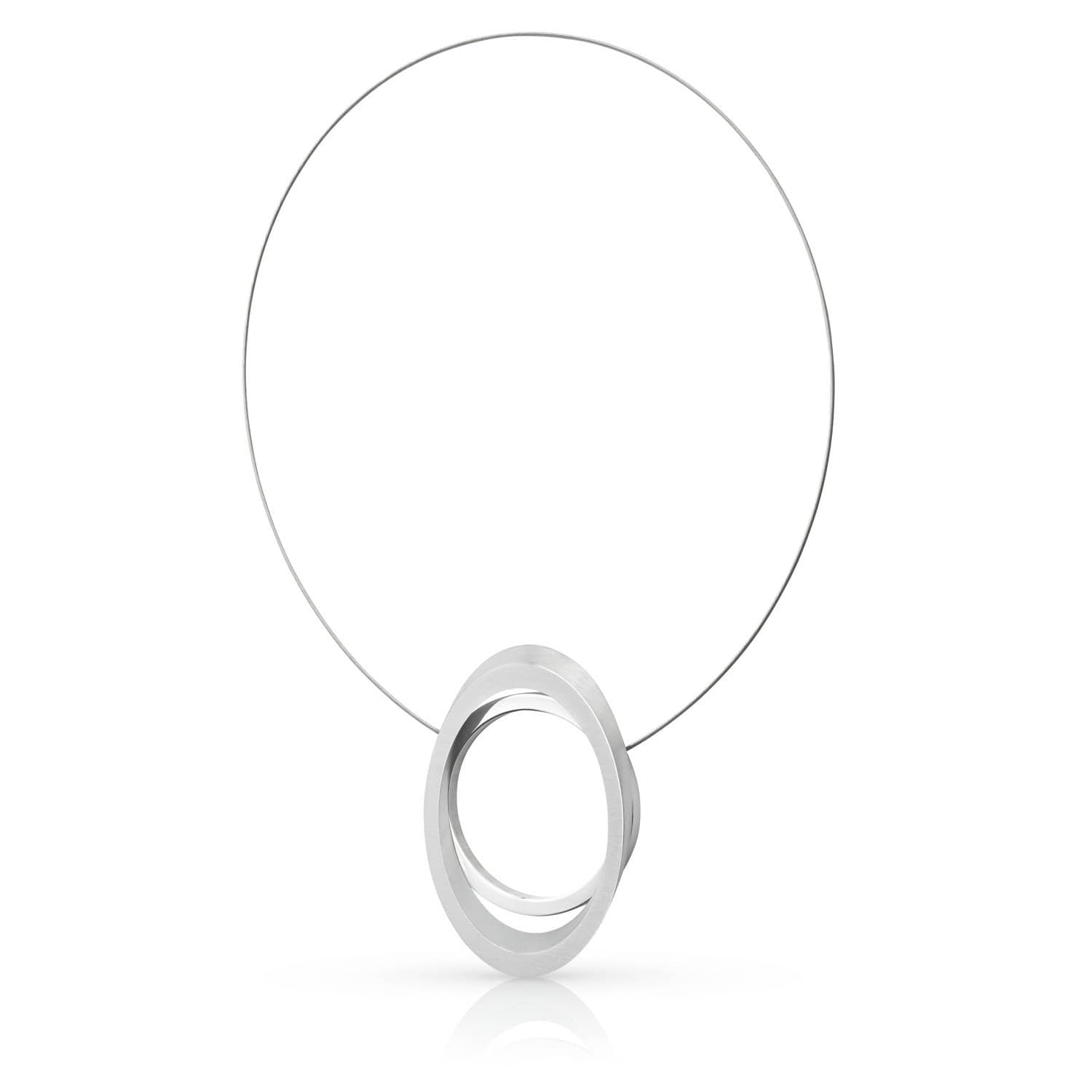 Clic Grote Ring met Ovaal Collier 43cm - C242