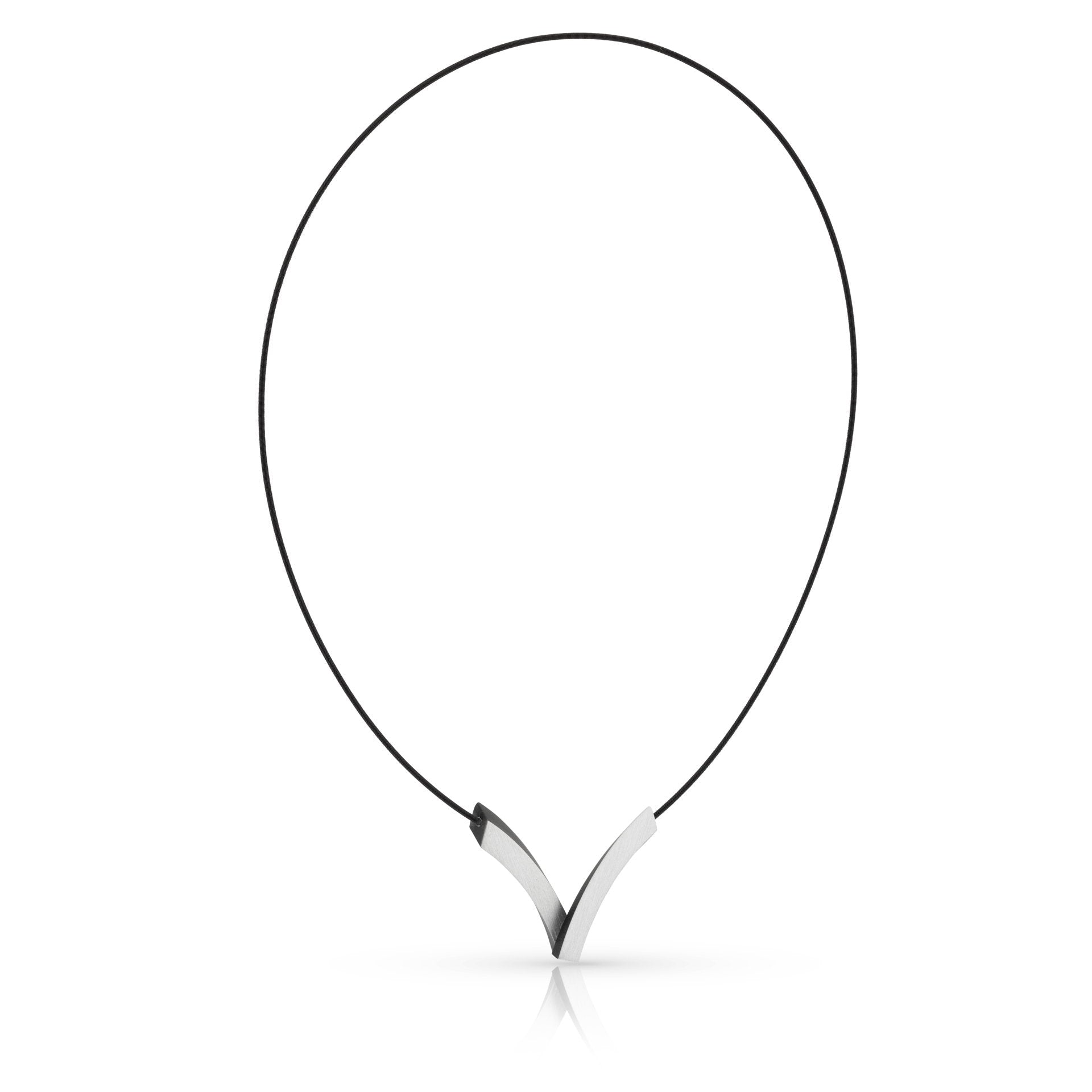 Clic V Bogen op Elkaar Collier 43cm - C255Z
