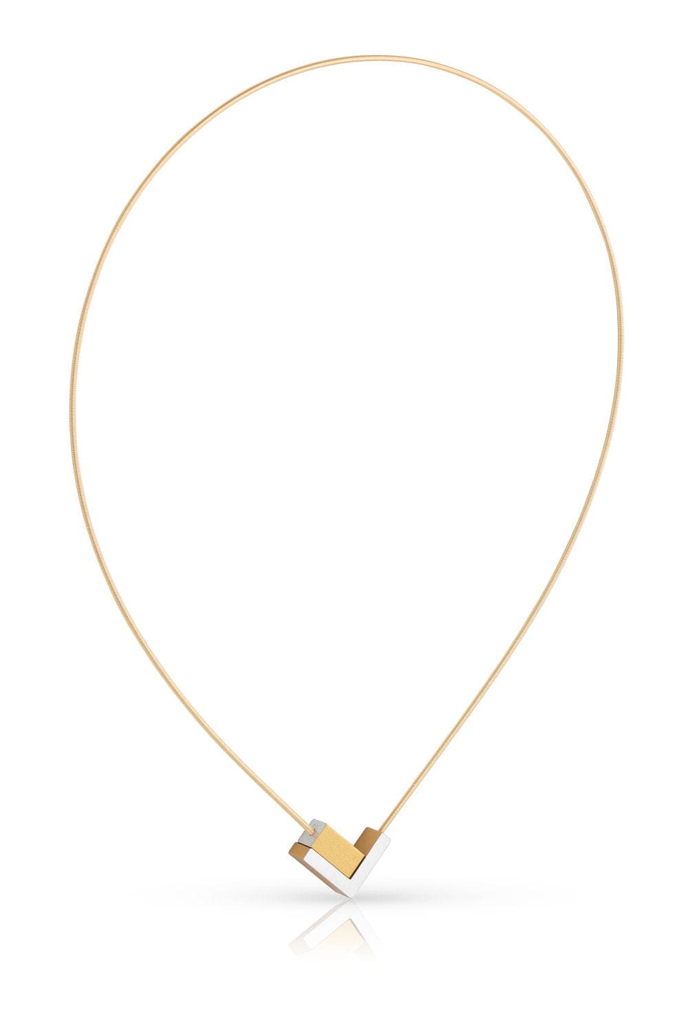 Clic V Tje met en Rechthoekje Collier - C256G