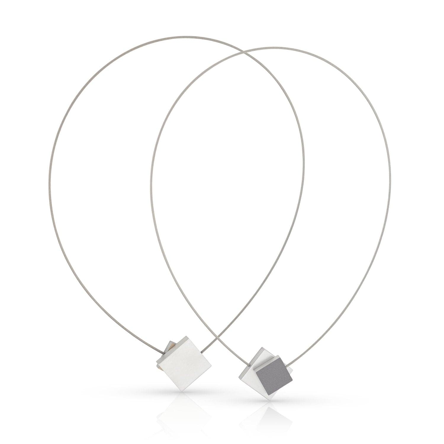Clic Vierkant met Gekleurd Vierkant Collier - C263AG