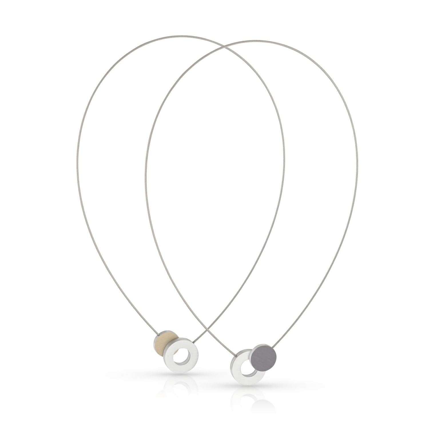 Clic Gekleurd Rondje en Een Ring Collier - C265AG