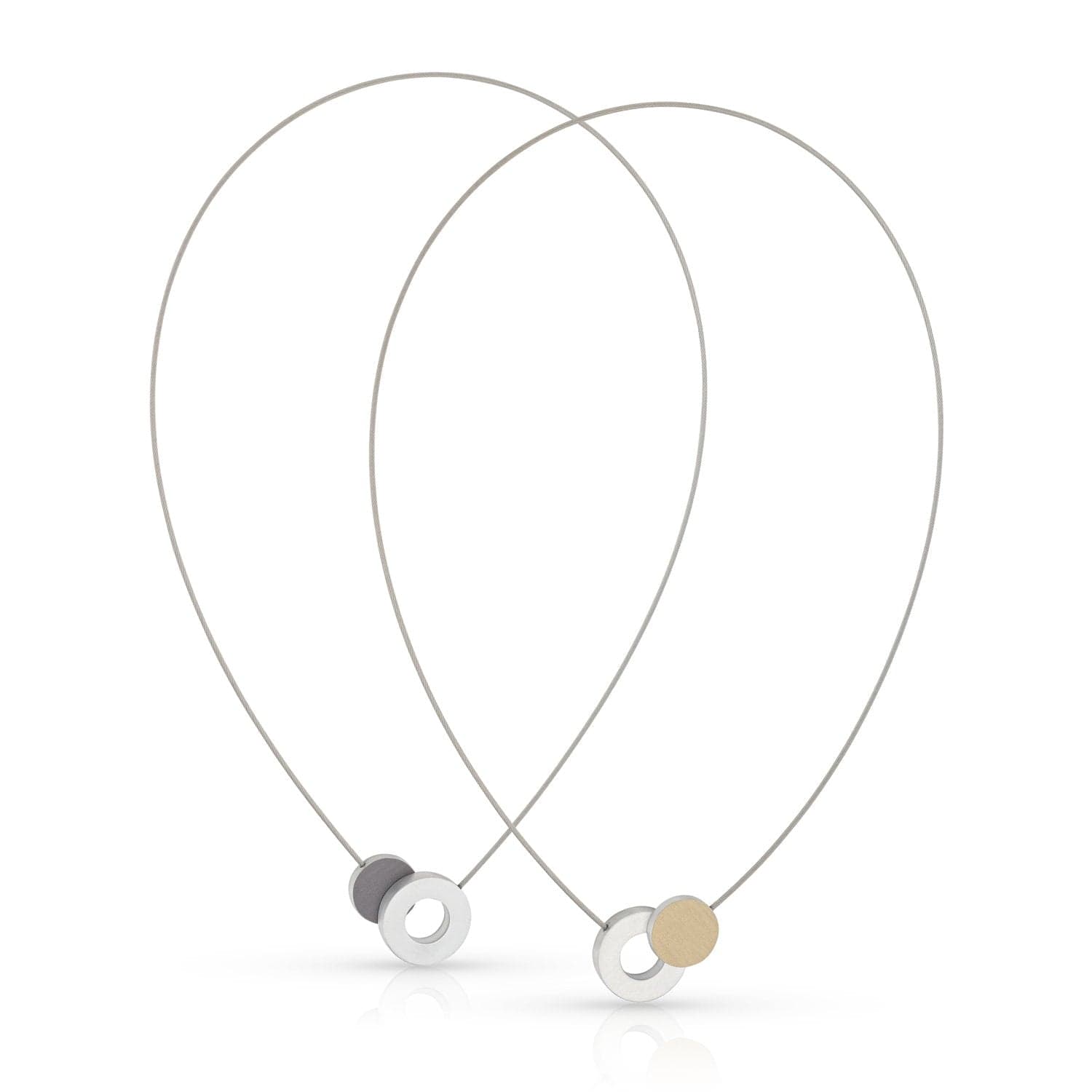 Clic Gekleurd Rondje en Een Ring Collier - C265G