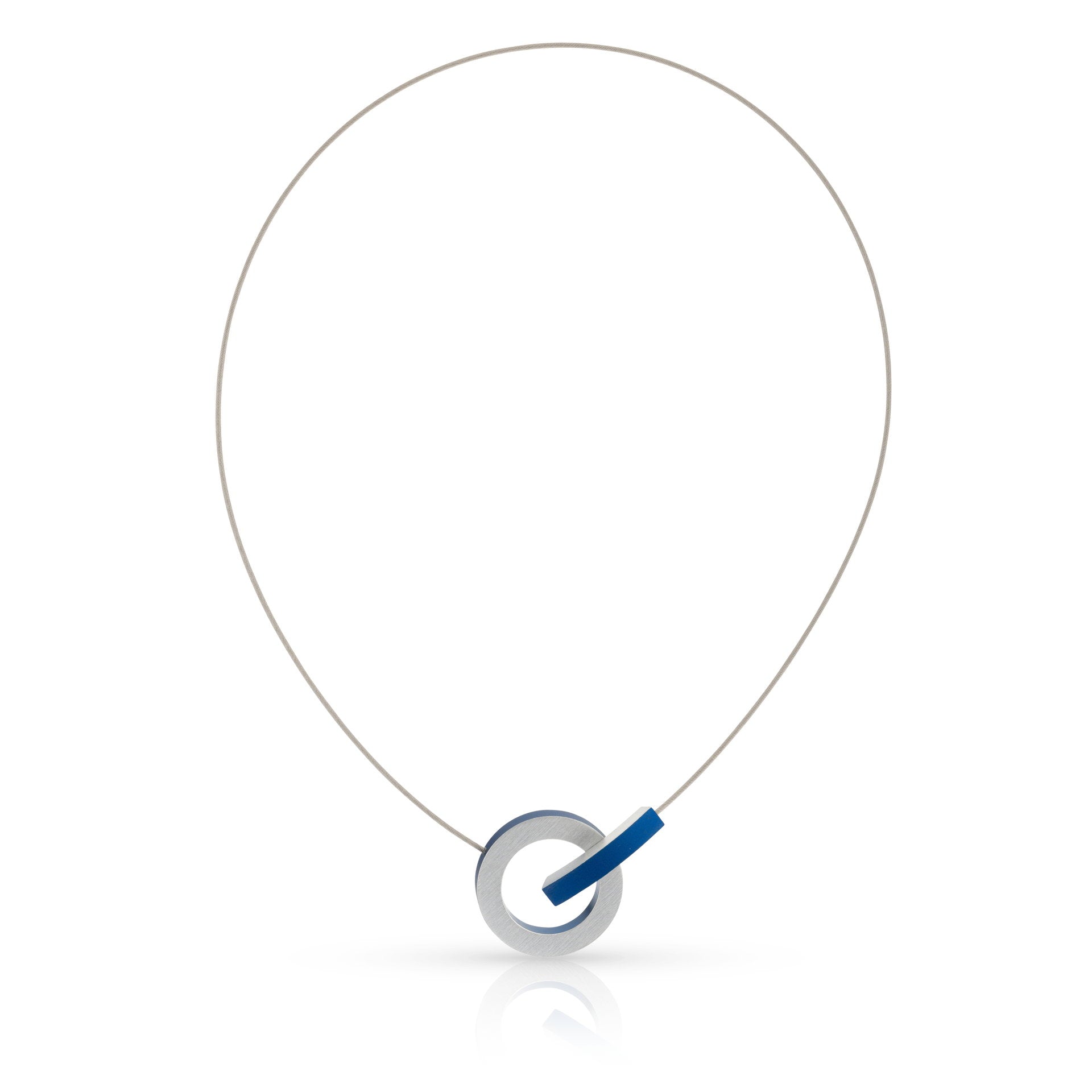 Clic Ring met Gekleurd Boogje Collier - C273B