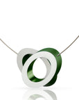 Clic Collier Ovalen op elkaar Groen C70GR - PansiteNederland.nl