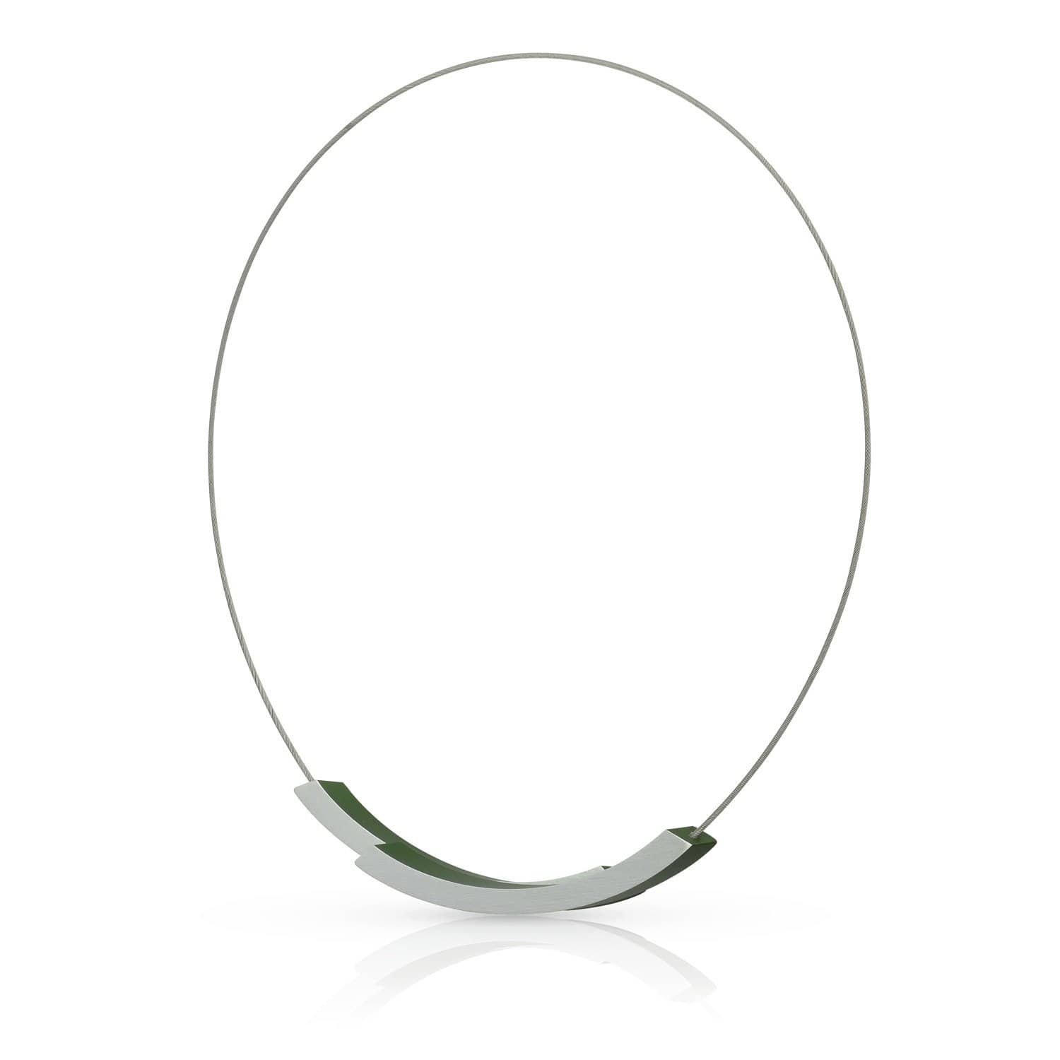 Clic Bogen Groen Collier 37,5cm goud zwart - C74GR
