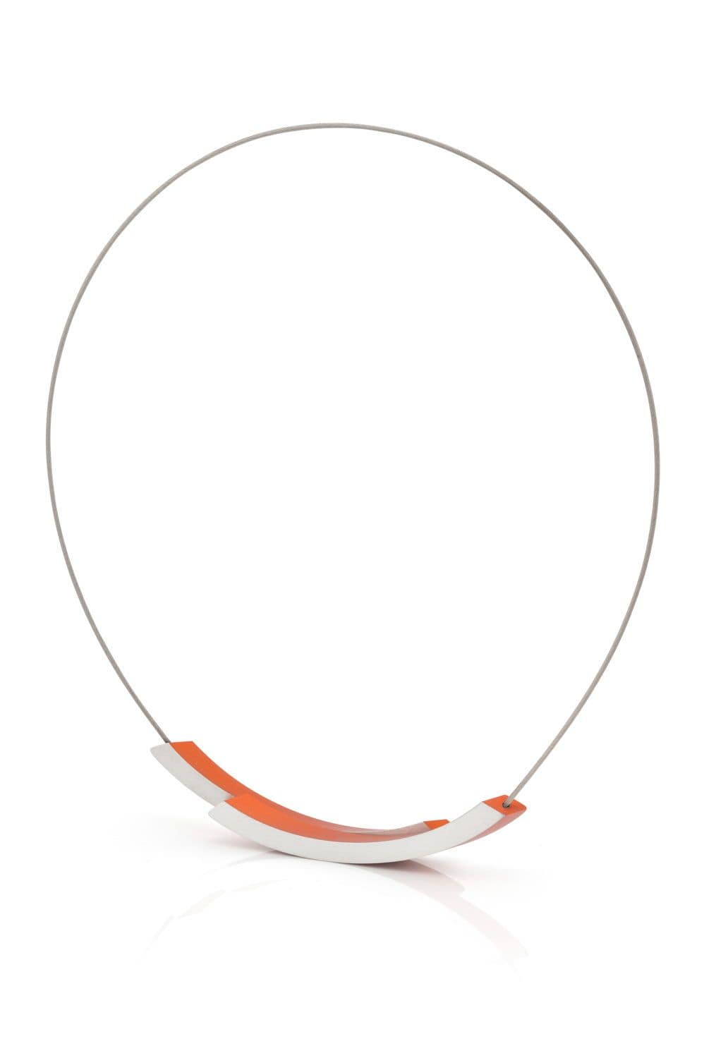 Clic Bogen Oranje Collier 37,5cm goud zwart - C74O