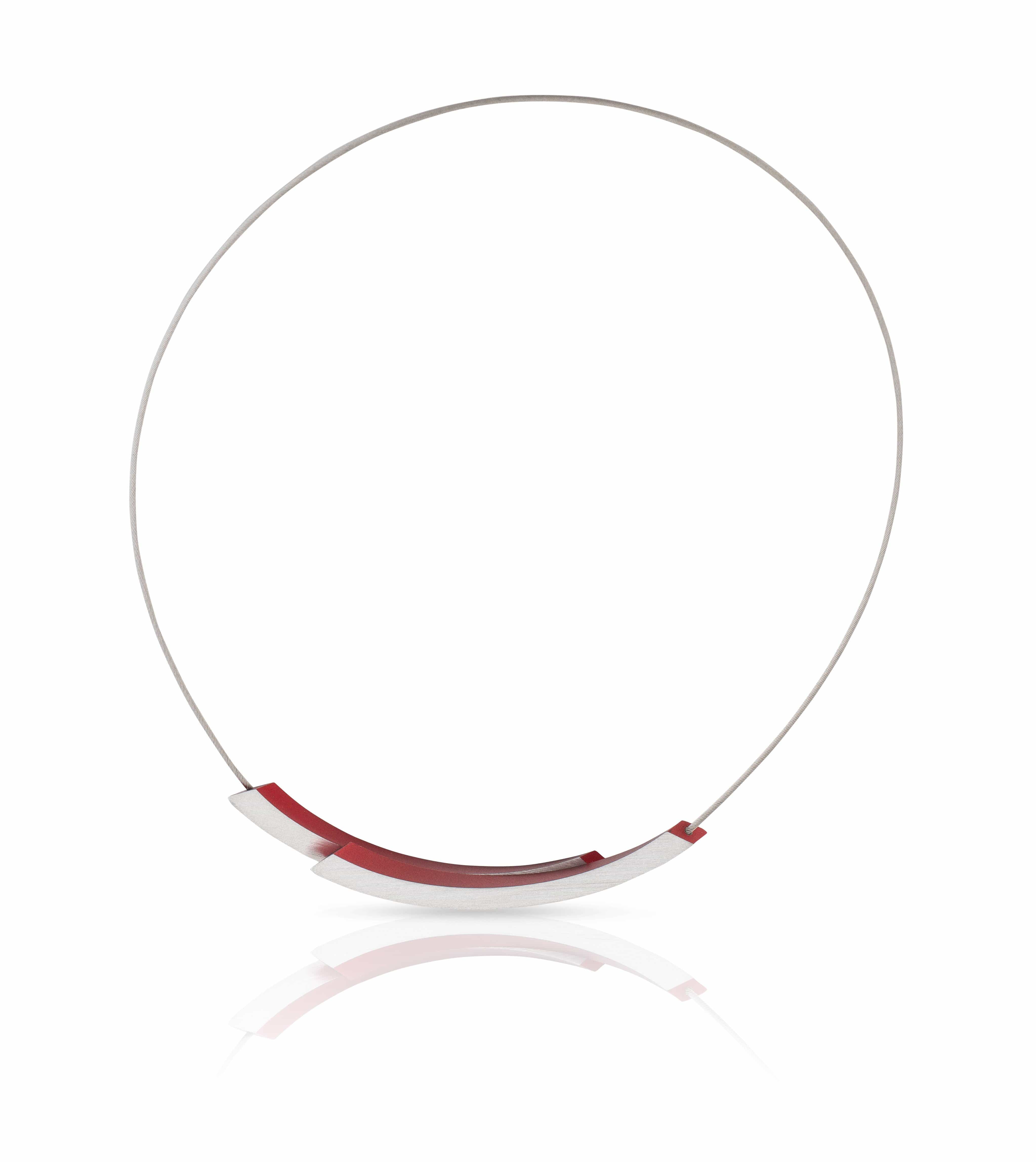 Clic Bogen Rood Collier 37,5cm goud zwart - C74R
