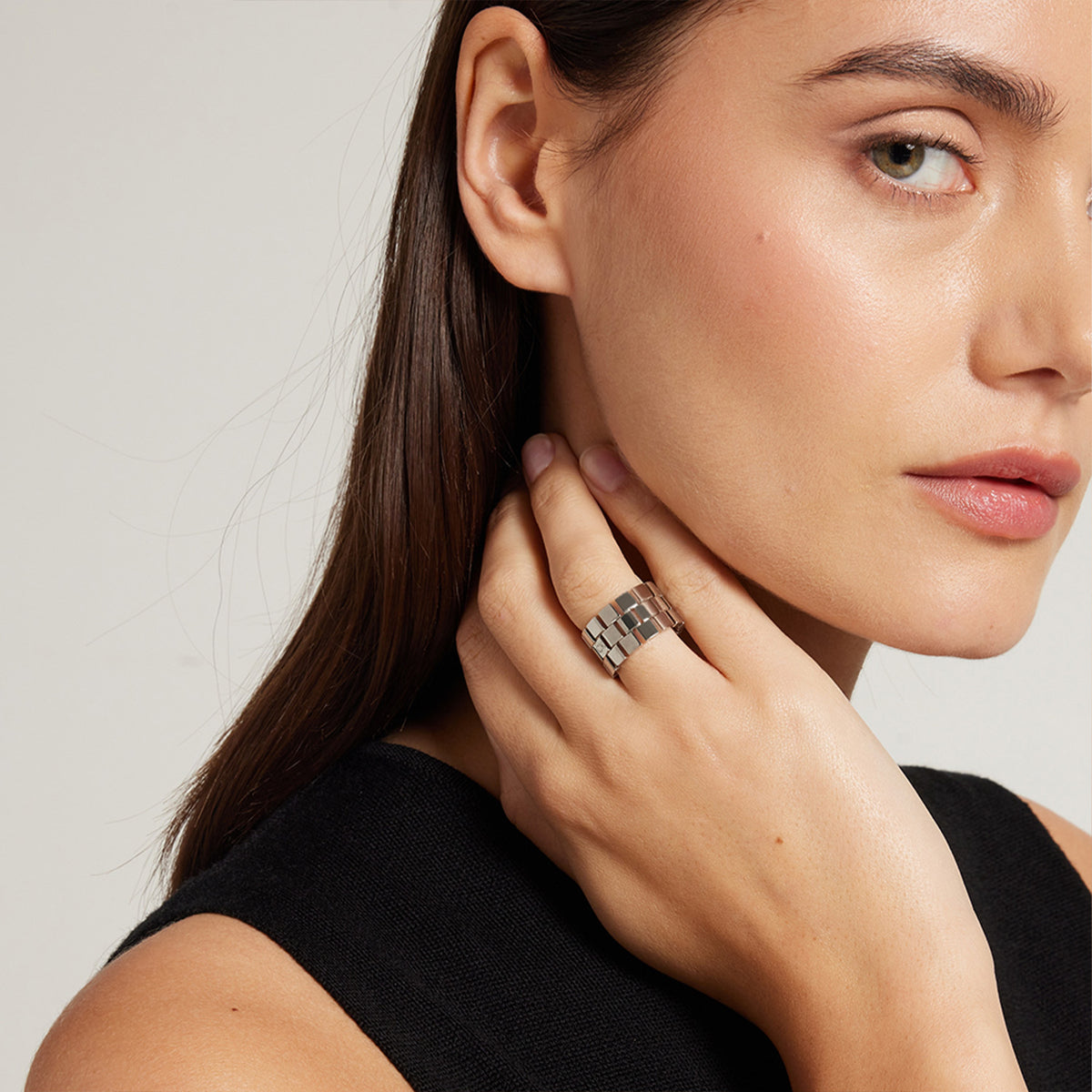 Calvin Klein Ring CJ35000324 Dames Zilverkleurig