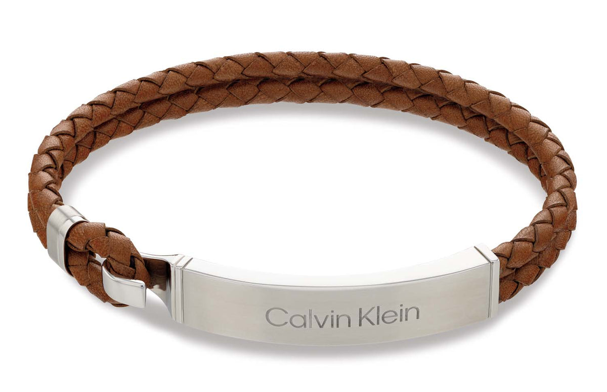 Calvin Klein Armband CJ35000405 Heren Bruin 19,5 cm