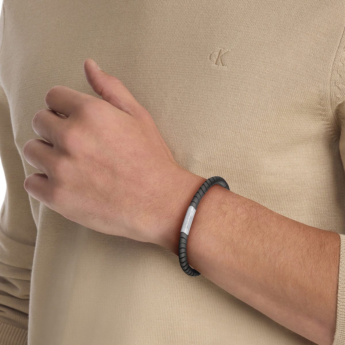 Calvin Klein Armband CJ35100052 Heren Grijs 19,5 cm