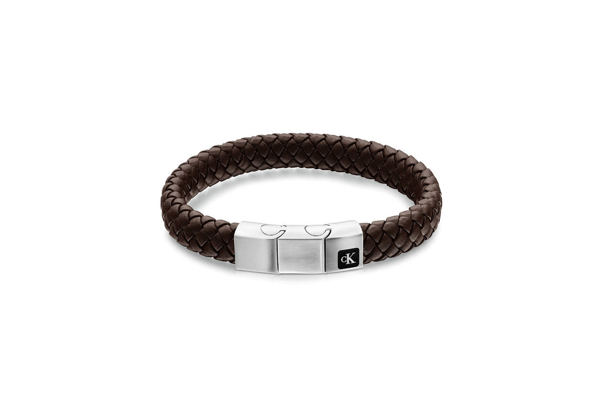 Calvin Klein Armband CJ35100116 Heren Bruin 20 cm