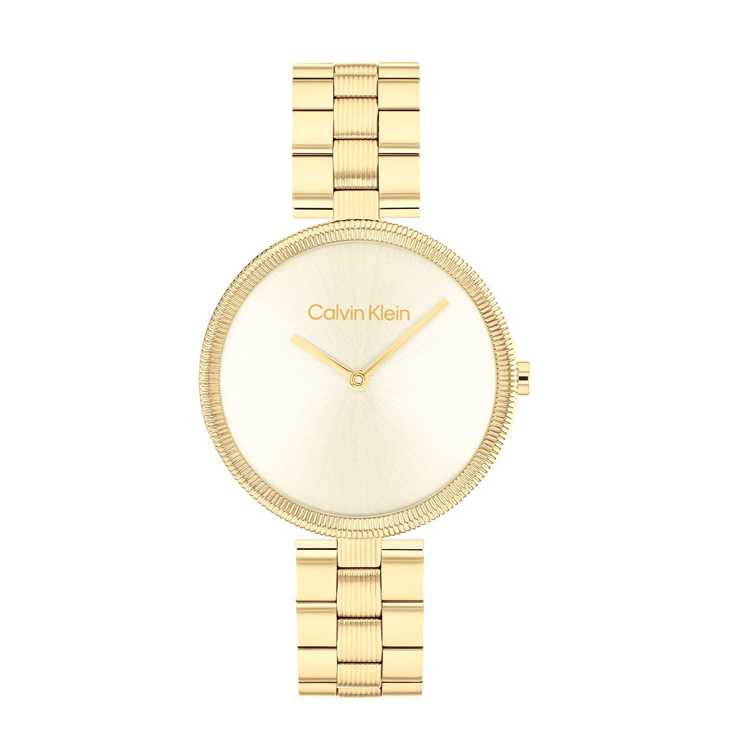 Calvin Klein Dames Horloge CK25100014 32 mm Goudkleurig