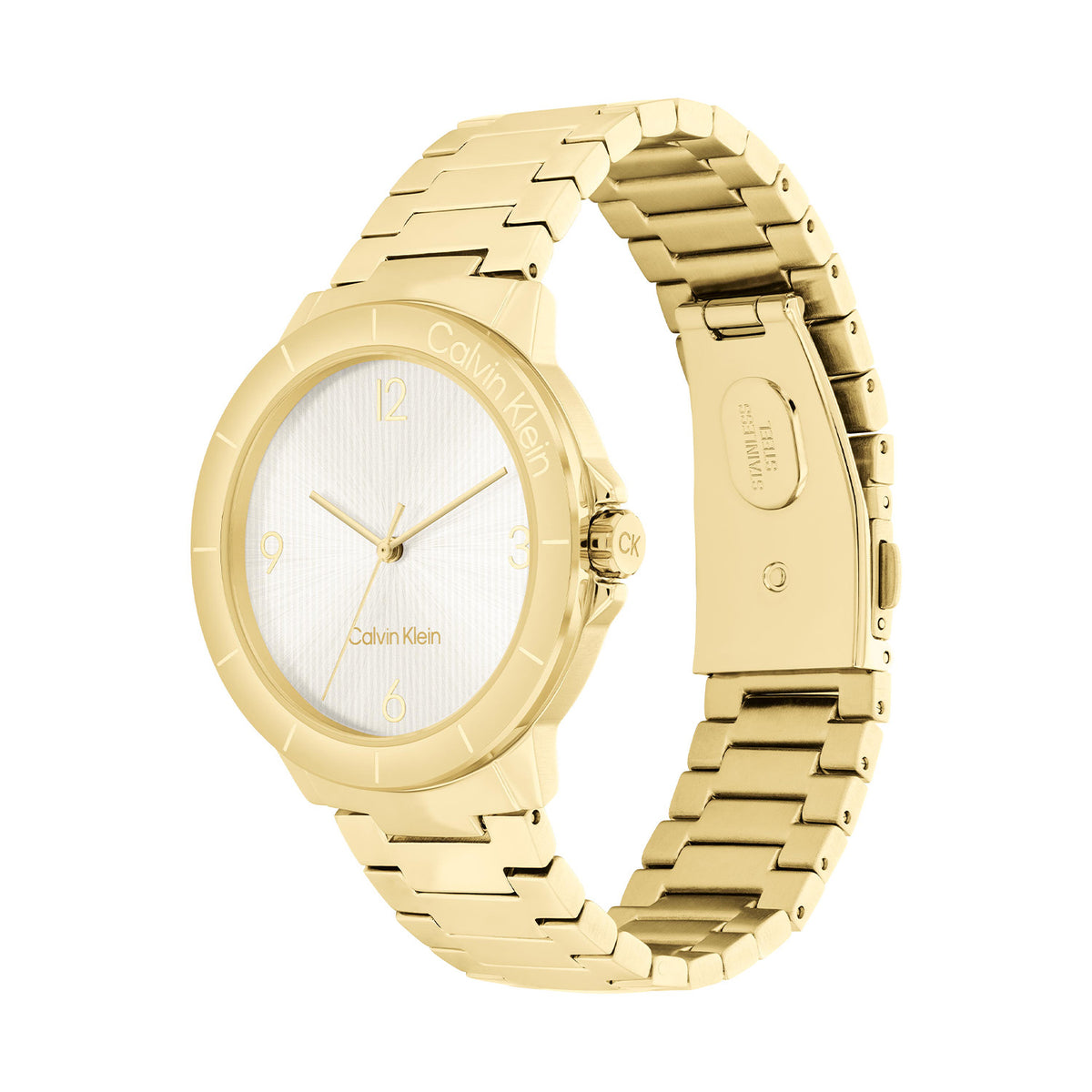 Calvin Klein Dames Horloge CK25100023 36 mm Goudkleurig