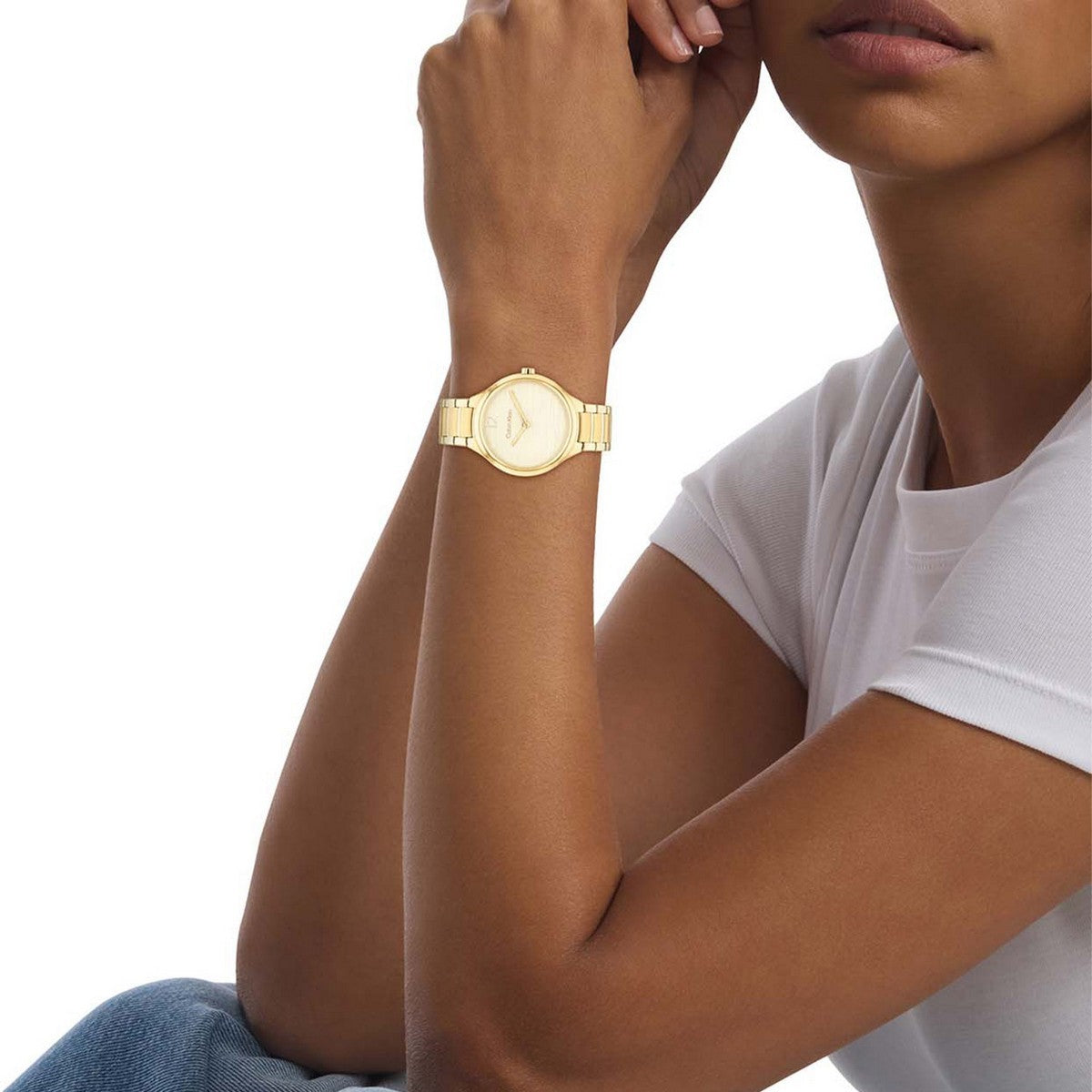 Calvin Klein Dameshorloge CK25100048 Goudkleurig 38 mm