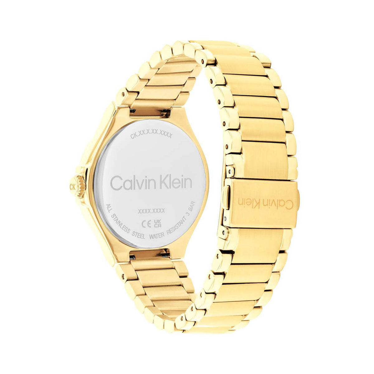Calvin Klein Dames Horloge CK25100053 38 mm Goudkleurig