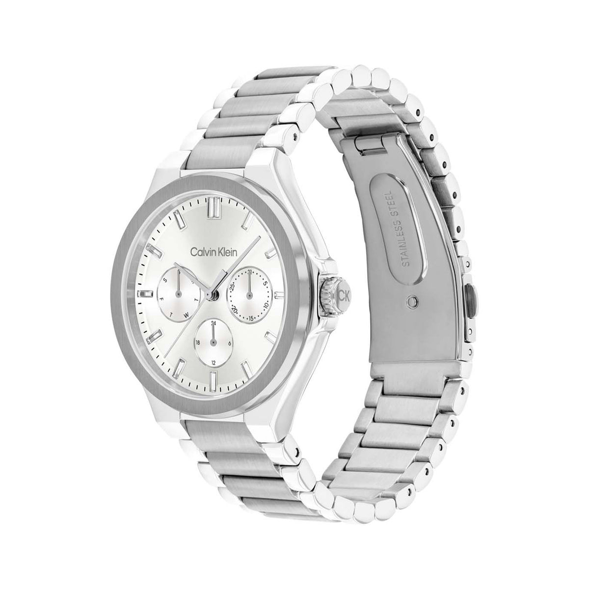 Calvin Klein Dames Horloge CK25100054 38 mm Zilverkleurig