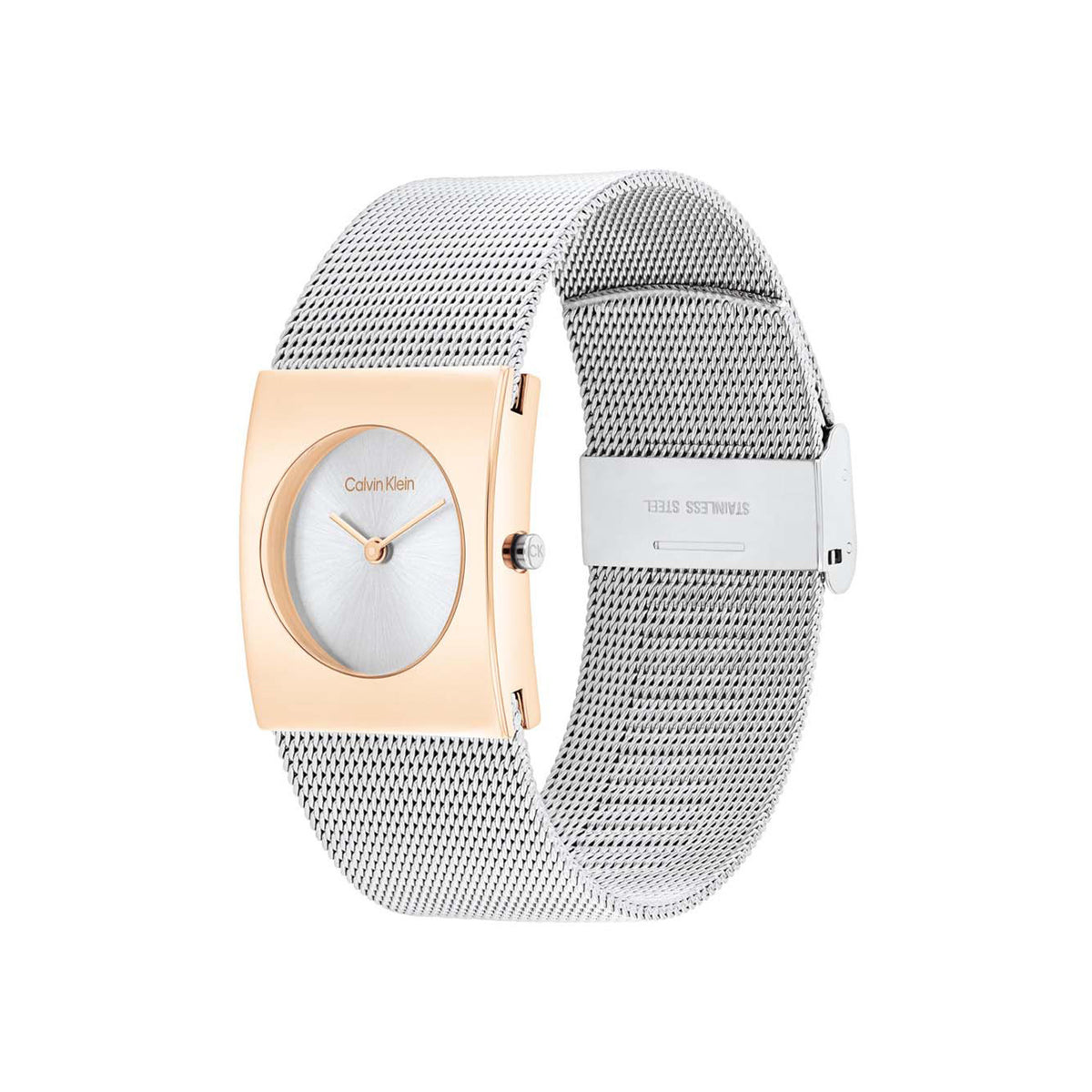 Calvin Klein Dames Horloge CK25100063 24 mm Rosékleurig