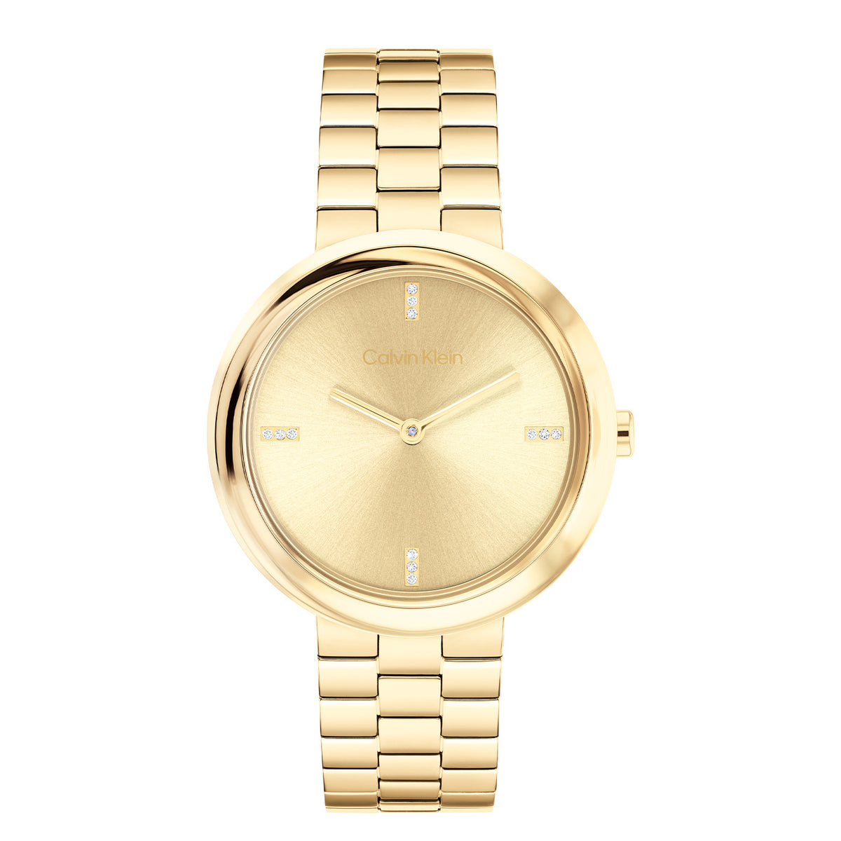 Calvin Klein Dames Horloge CK25100094 34 mm Goudkleurig