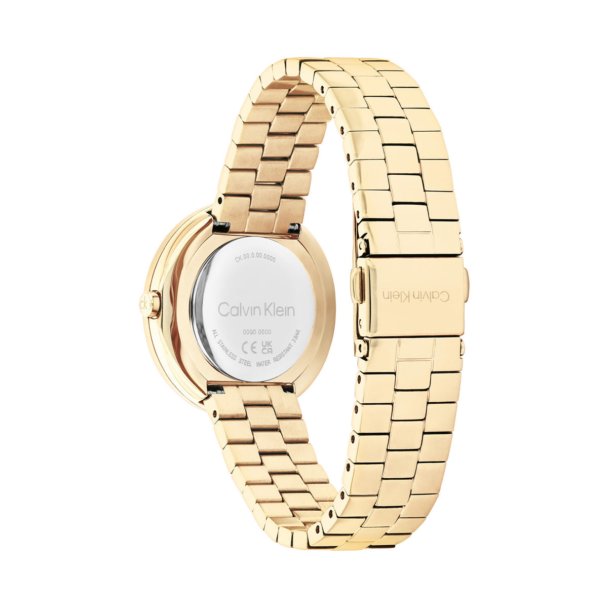 Calvin Klein Dames Horloge CK25100094 34 mm Goudkleurig