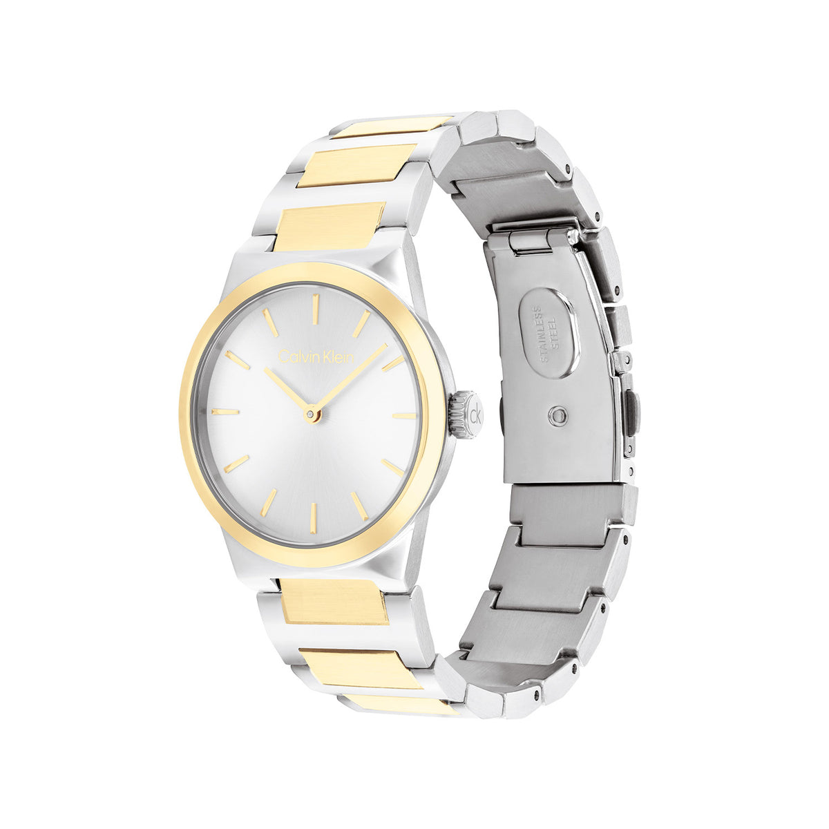 Calvin Klein Dames Horloge CK25100113 32 mm Zilverkleurig
